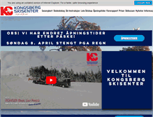 Tablet Screenshot of kongsberg-skisenter.no